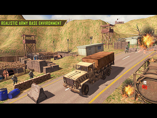 Army Car Truck Transport Game thumbnail